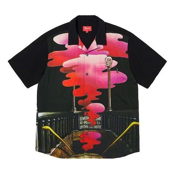 Риза Supreme The Velvet Underground Rayon Short Sleeve Shirt Черно | SUP-FW19-449