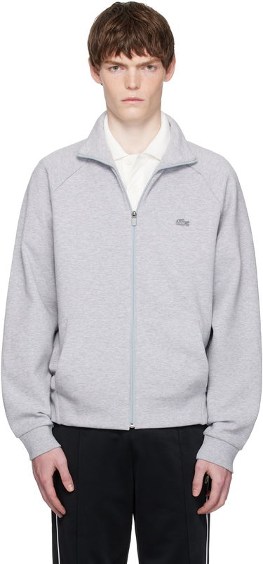 Суитчър Lacoste Lacoste Double Faced Jersey Zip-Up Sweatshirt Сиво | SH9559_CCA, 0