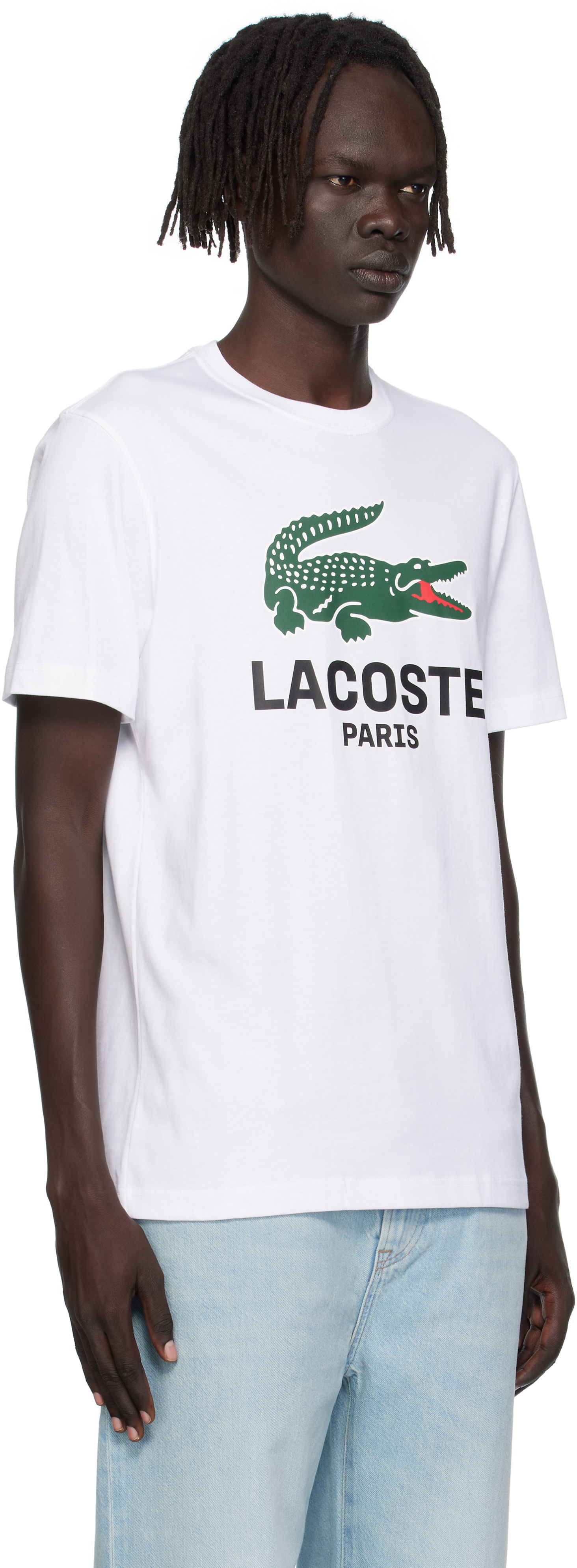 Тениска Lacoste Lacoste Croc Originals T-Shirt Бяло | TH5634_001, 1