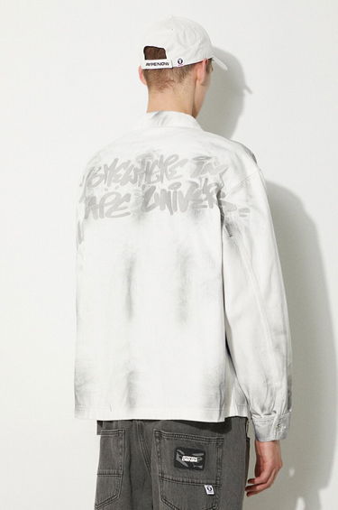 Яке AAPE by A Bathing Ape AAPE Men's White Denim Jacket AAPLJM7644XBM Бяло | AAPLJM7644XBM, 2