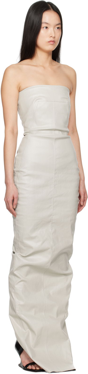 Pокля Rick Owens Rick Owens Hollywood Bustier Denim Gown Зелено | RP01E7524 SCT, 4