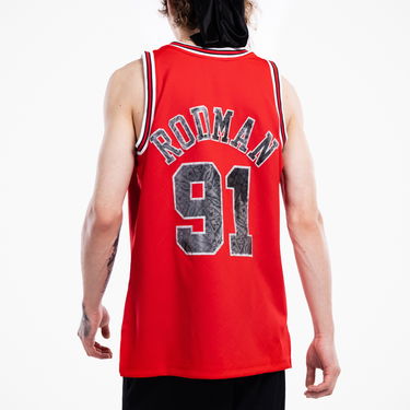 Фланелка Mitchell & Ness 75th Anniversary Swingman Jersey Dennis Rodman Chicago Bulls Червено | SMJY1202-CBU97DRDRED1, 4