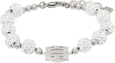 Гривна Givenchy Crystal Embellished 4G Logo Charm Bracelet Металик | BF20HPF05M040, 0