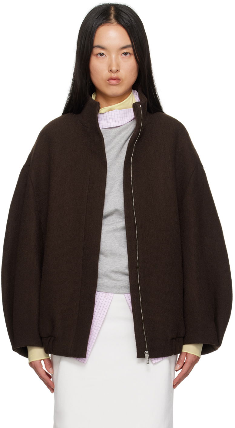 Яке Dries Van Noten Loose Fit Jacket Кафяво | 242-010504-9243, 0