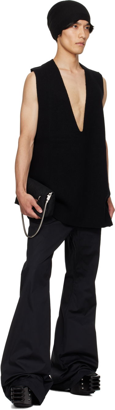 Потник Rick Owens Rick Owens Concordians V-Neck Tank Top Черно | RU02E1683 CHWSR, 3