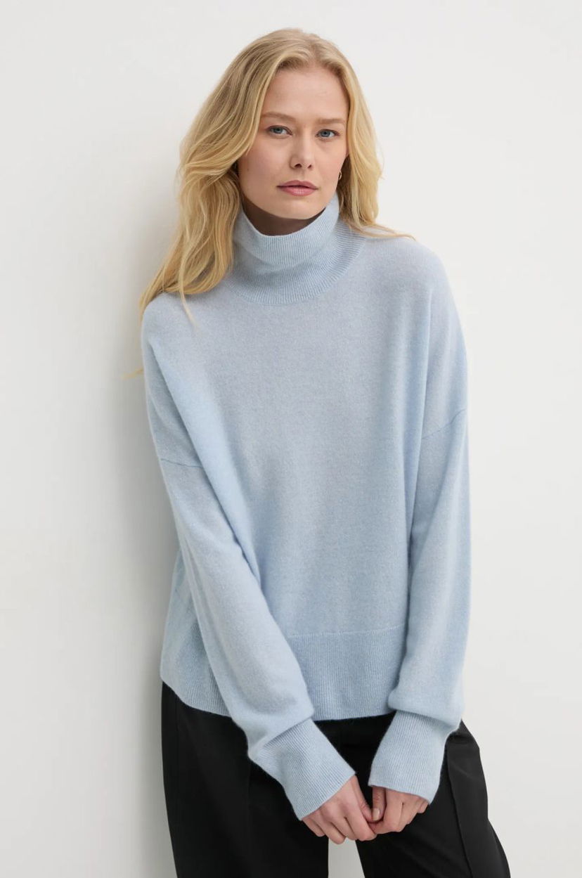 Пуловер Samsoe Samsoe Blue Turtleneck Knit Sweater Синьо | F19422114