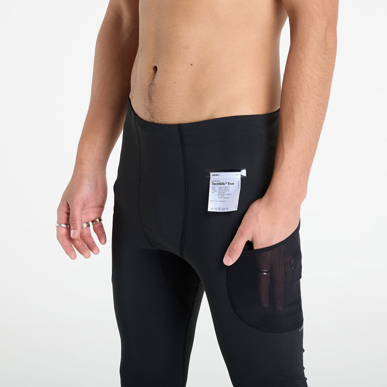 Чорапи Satisfy Satisfy TechSilk Evo Cargo Tights Черно | 12038-BK, 1