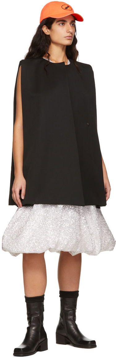Pокля We11done Wool Sleeveless Mini Dress Черно | WD-OP1-22-102-W-BK, 3