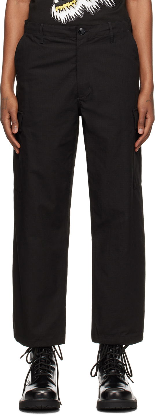 Карго панталони KENZO Paris Drawstring Cargo Pants Черно | FE55PA2429DL, 0