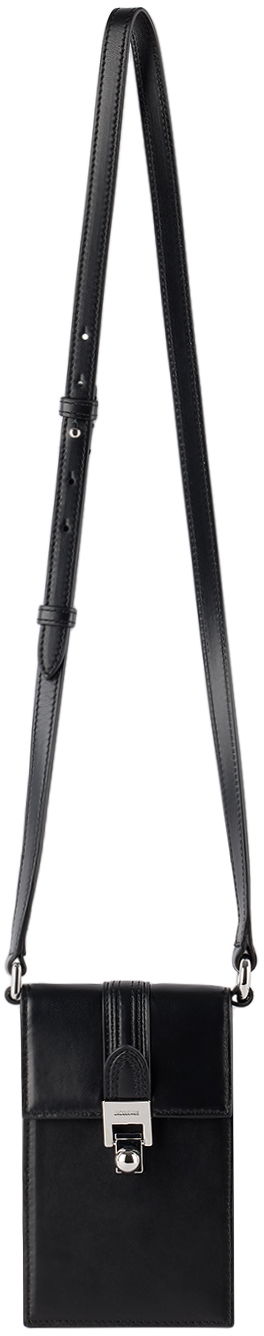 Раници и чанти Jacquemus Black Les Sculptures 'Le petit Maleti' Phone Case Черно | 24E245SL132-3173, 0