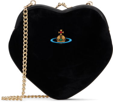 Дамска чанта Vivienne Westwood Vivienne Westwood Belle Heart Frame Bag Черно | 4B01000DW-W00ZL-, 0