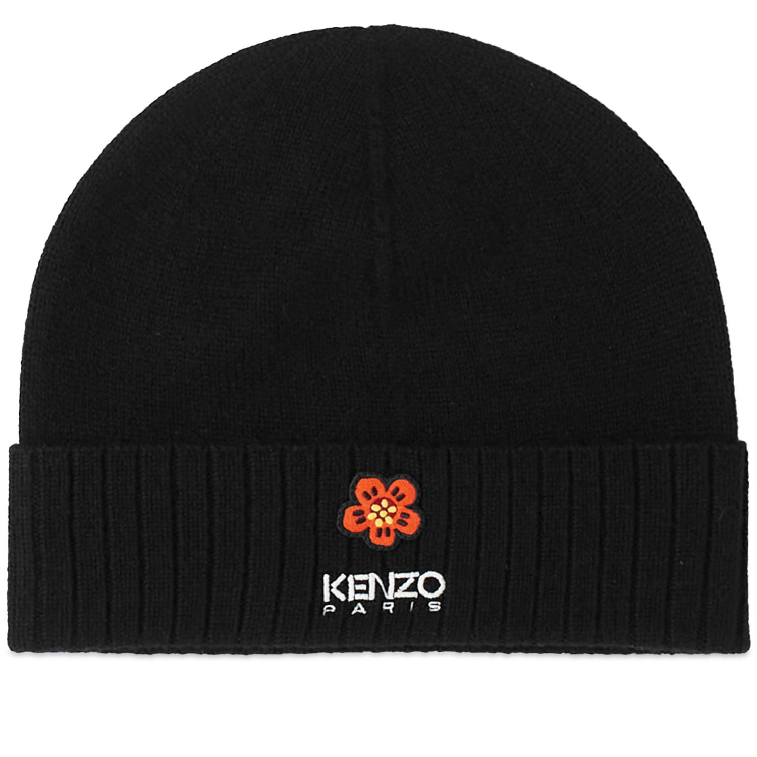 Шапка KENZO Logo Beanie Hat Black Черно | FD68BU191KWB-99J, 0