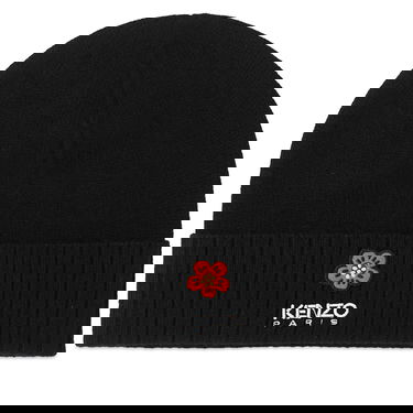 Шапка KENZO Logo Beanie Hat Black Черно | FD68BU191KWB-99J, 0