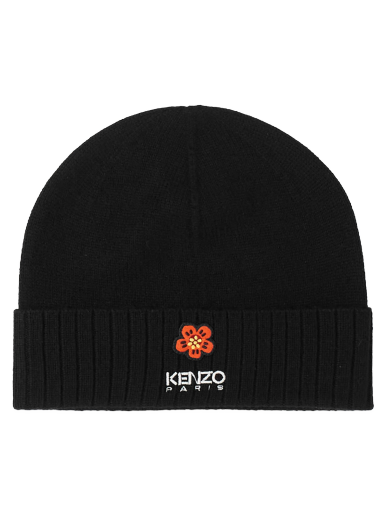 Шапка KENZO Logo Beanie Hat Black Черно | FD68BU191KWB-99J