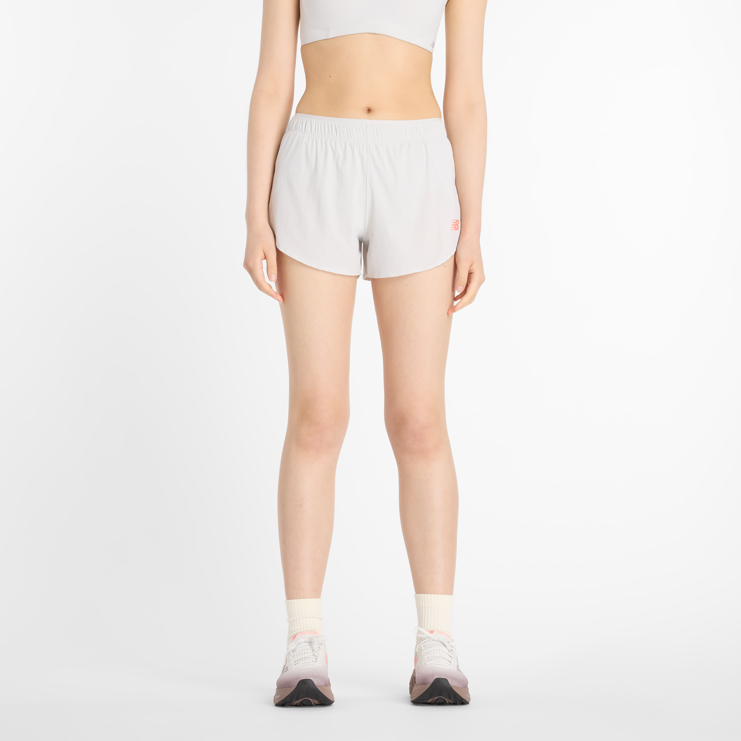 Къси панталони New Balance Impact Run 3 Inch Short Бяло | NBWS51288GYM, 0