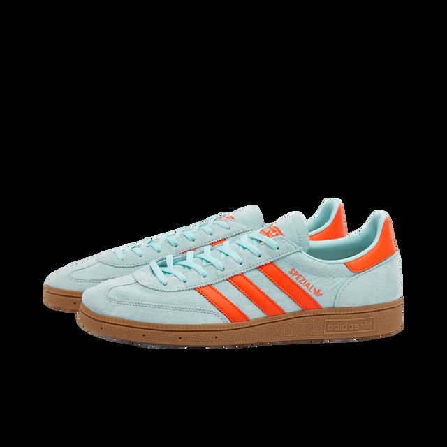 Adidas Handball Spezial Sneakers in Semi Flash Aqua/Impact Orange/Gum,