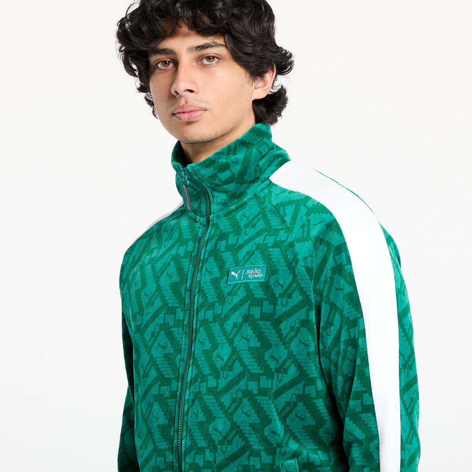 Суитчър Puma Squid Game x T7 Iconic Track Jacket Зелено | 62742886, 1