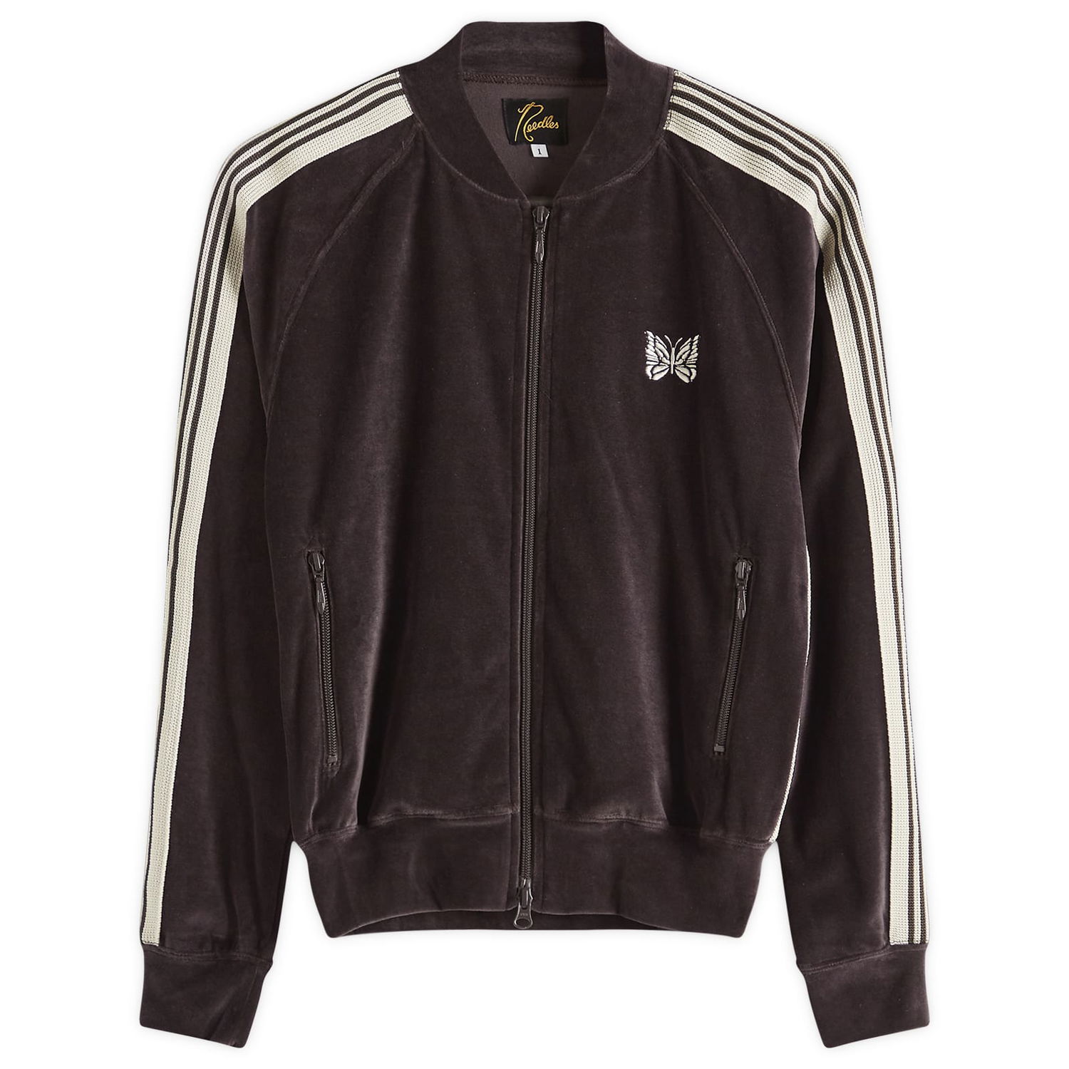 Яке бомбър Needles Needles Women's Rib Collar Track Jacket, Size L Лилаво | QV319-B, 1