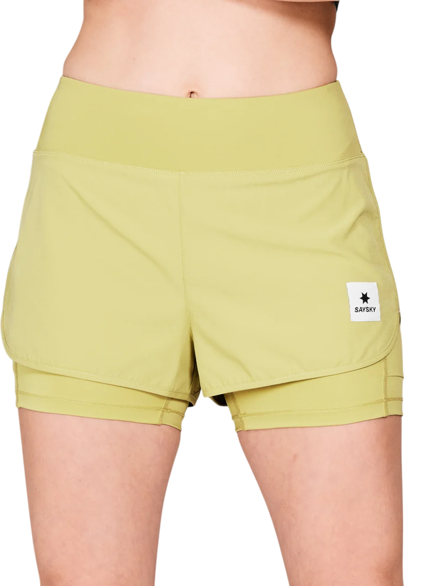 Къси панталони Saysky Saysky 2 in 1 Pace 3" Shorts Зелено | nwrsh23c312