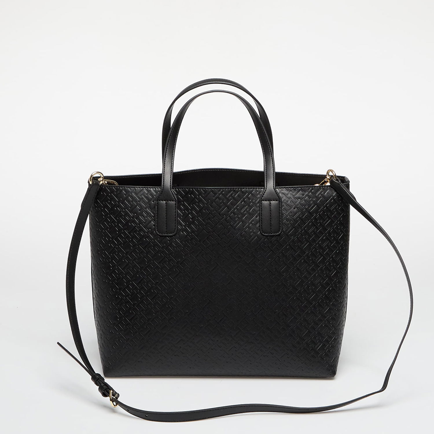 Голяма пазарска чанта Tommy Hilfiger Tommy Hilfiger Icon Tote Bag with Pouch Черно | AW0AW17684 BDS, 1
