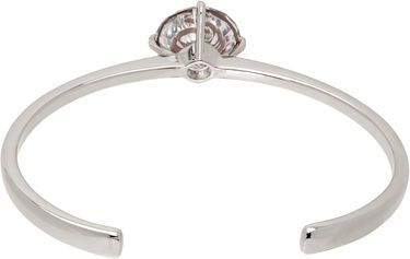 Гривна Maison Margiela MM6 Maison Margiela Silver & White Enamel Logo Cuff Bracelet Металик | SM6UY0101 P8372, 1