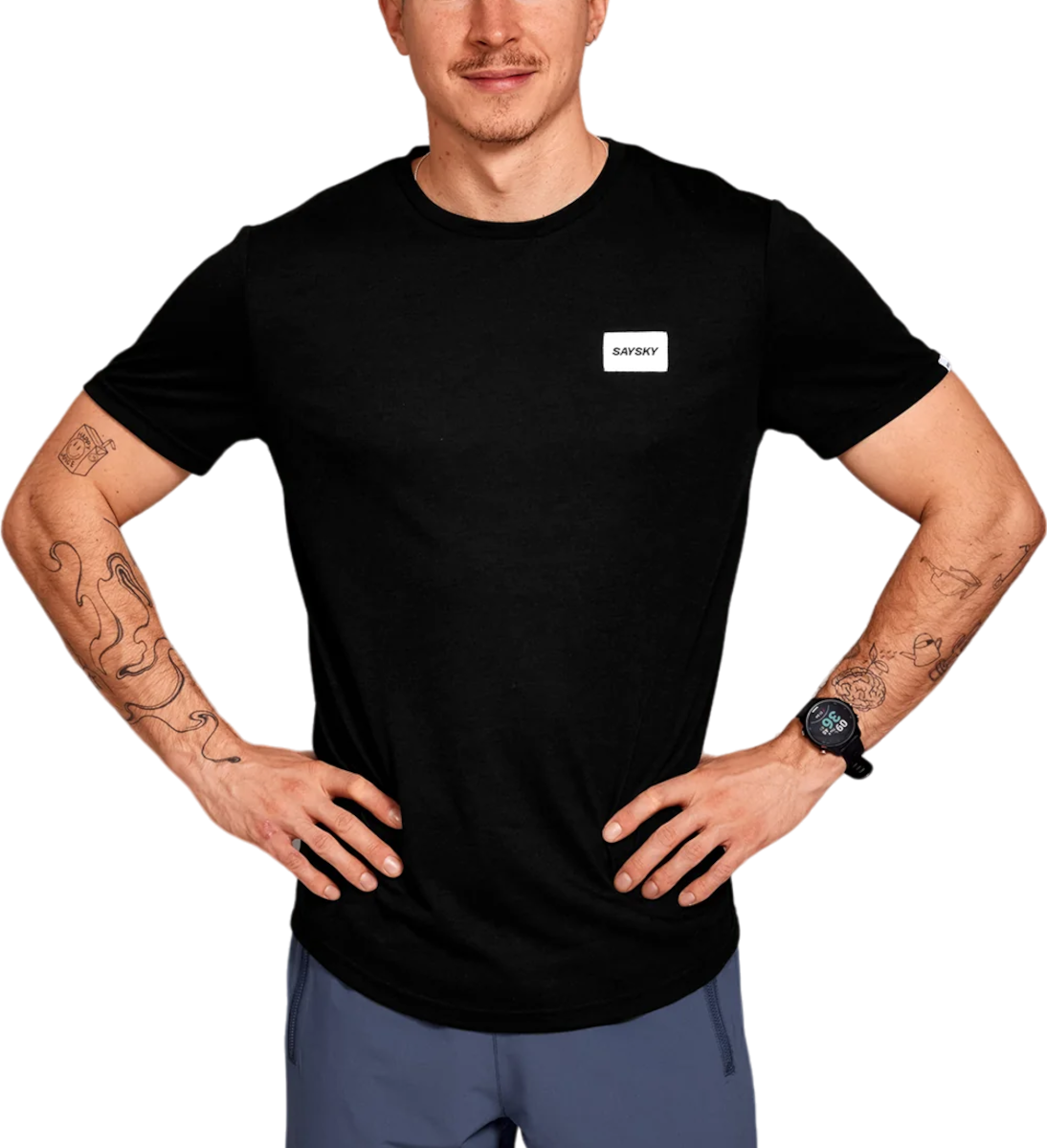 Тениска Saysky Saysky Clean Motion T-Shirt Черно | xmrss51c901, 0