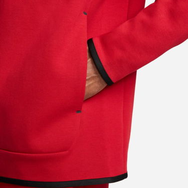Суитчър Nike Tech Fleece Full-Zip Hoodie Червено | CU4489-687, 3