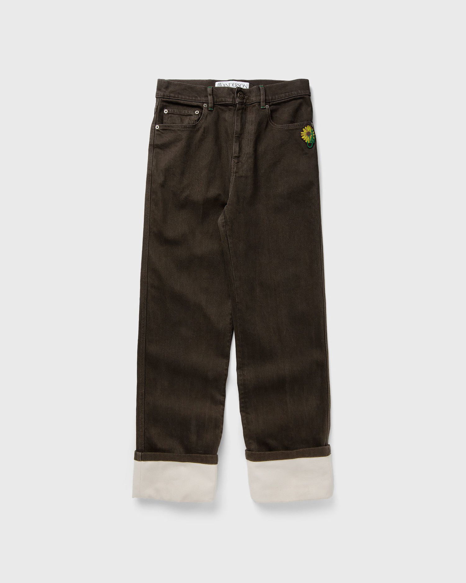 Дънки JW Anderson CONTRAST TURN UP JEANS Jeans Кафяво | DT0100-PG1673-958, 0