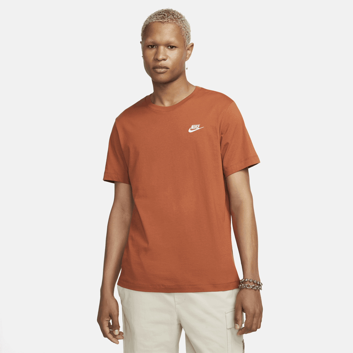 Тениска Nike Sportswear Club Tee Кафяво | AR4997-246, 0