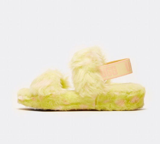 Кецове и обувки UGG Oh Yeah Spots Slides Зелено | 1118165-PLLN