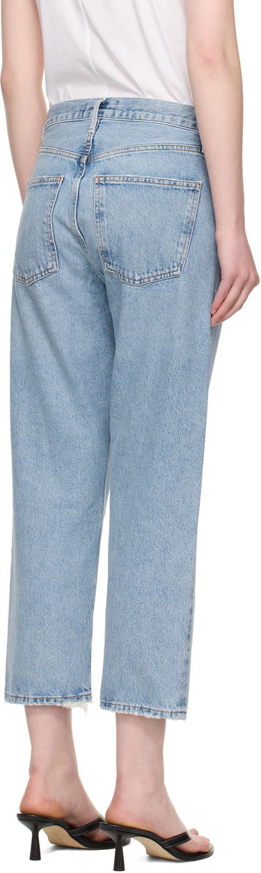 Дънки AGOLDE AGOLDE 90's Crop Mid Rise Straight Jeans Синьо | A173H-1206, 2