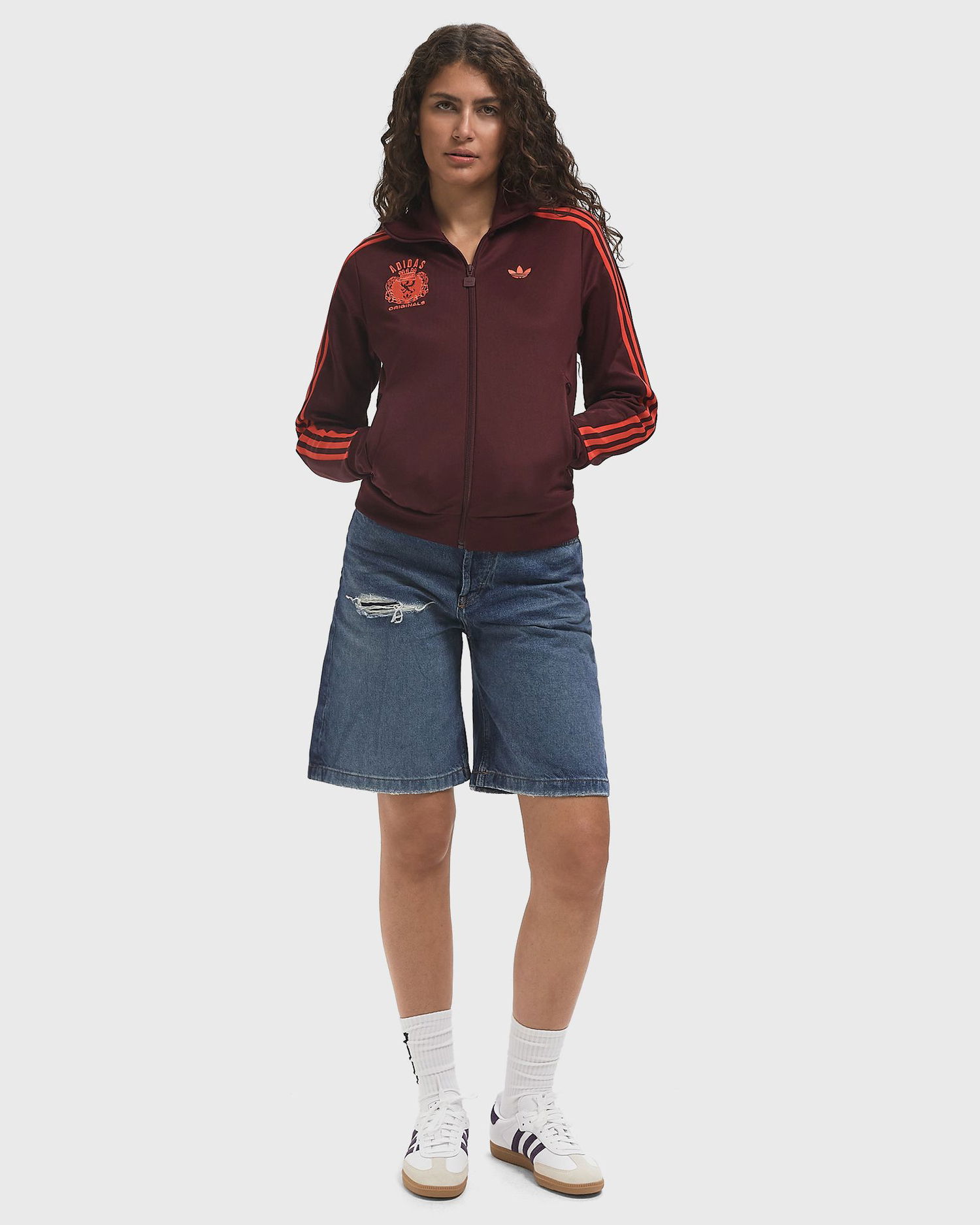 Суитчър adidas Originals Track Top Бургунди | JW6054, 1