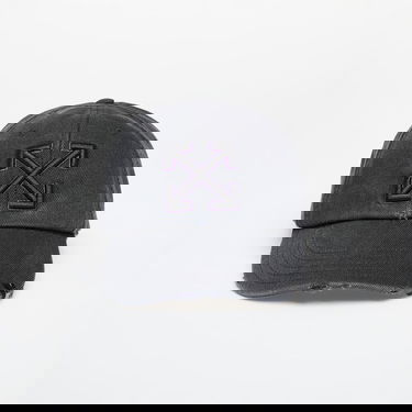 Шапка с козирка Off-White Off-White Distressed Denim Baseball Cap Сиво | OMLA049S25DEN0021049, 0