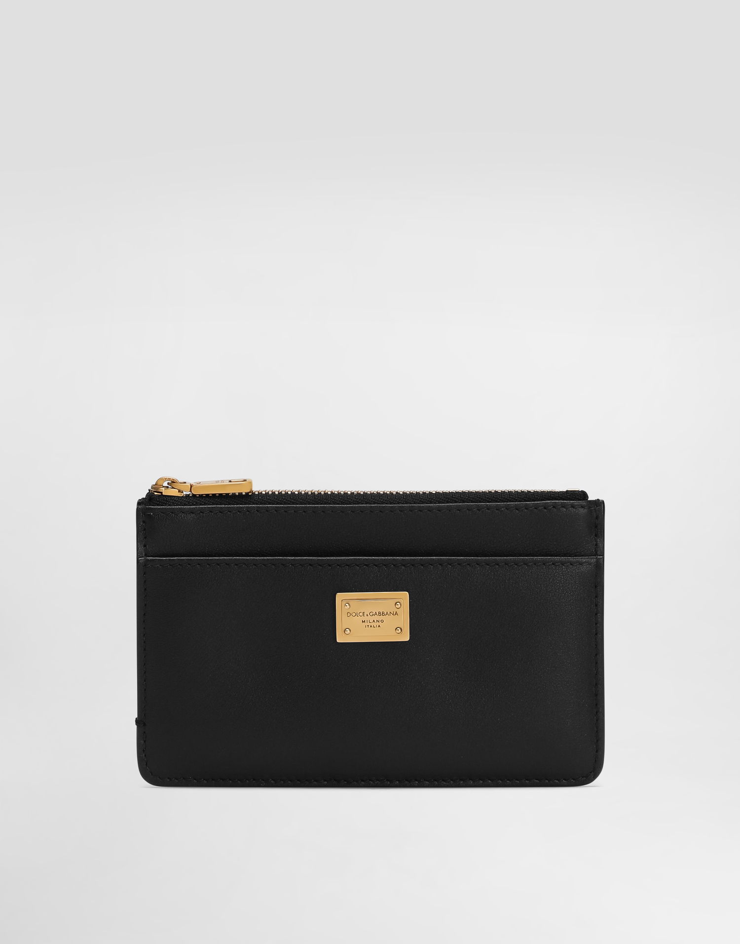 Портфейл Dolce & Gabbana Dolce & Gabbana Plongé Calfskin Card Holder Черно | BI1261A9S2580999, 0