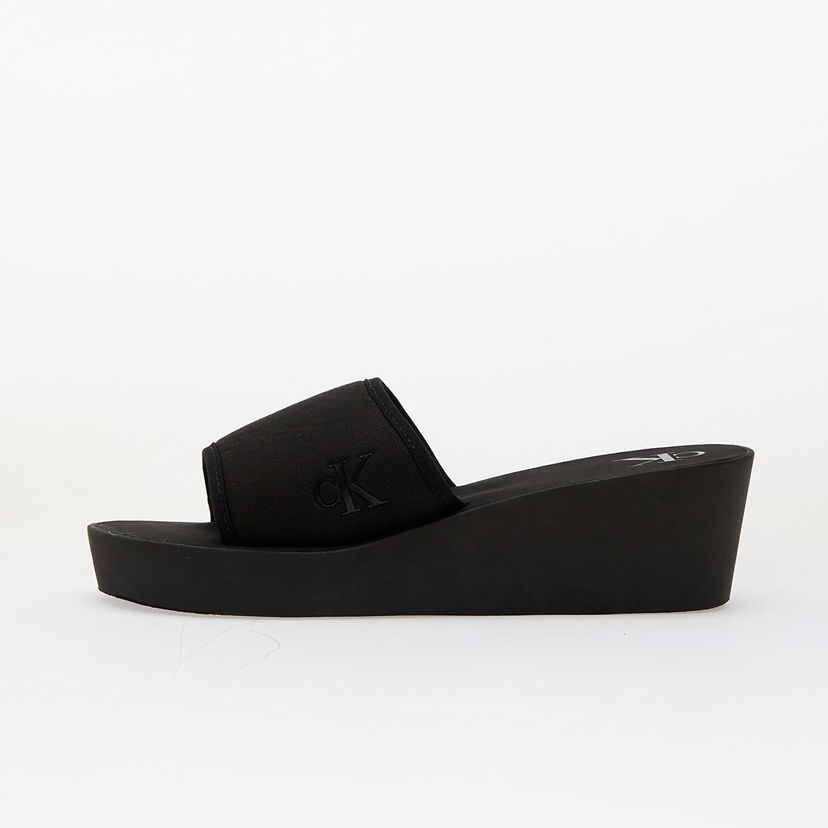 Кецове и обувки CALVIN KLEIN Jeans Beach Wedge Slide Ca Black Черно | YW0YW01725 0GJ