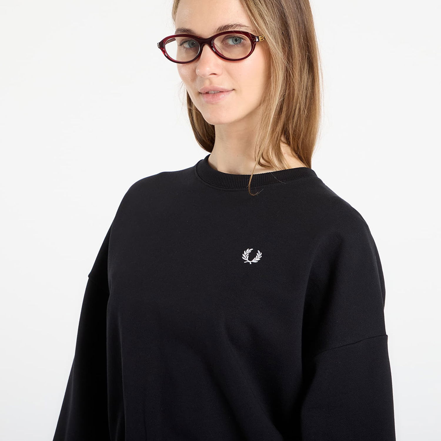 Суитчър Fred Perry Tipped Sweatshirt Черно | G1148 102, 1