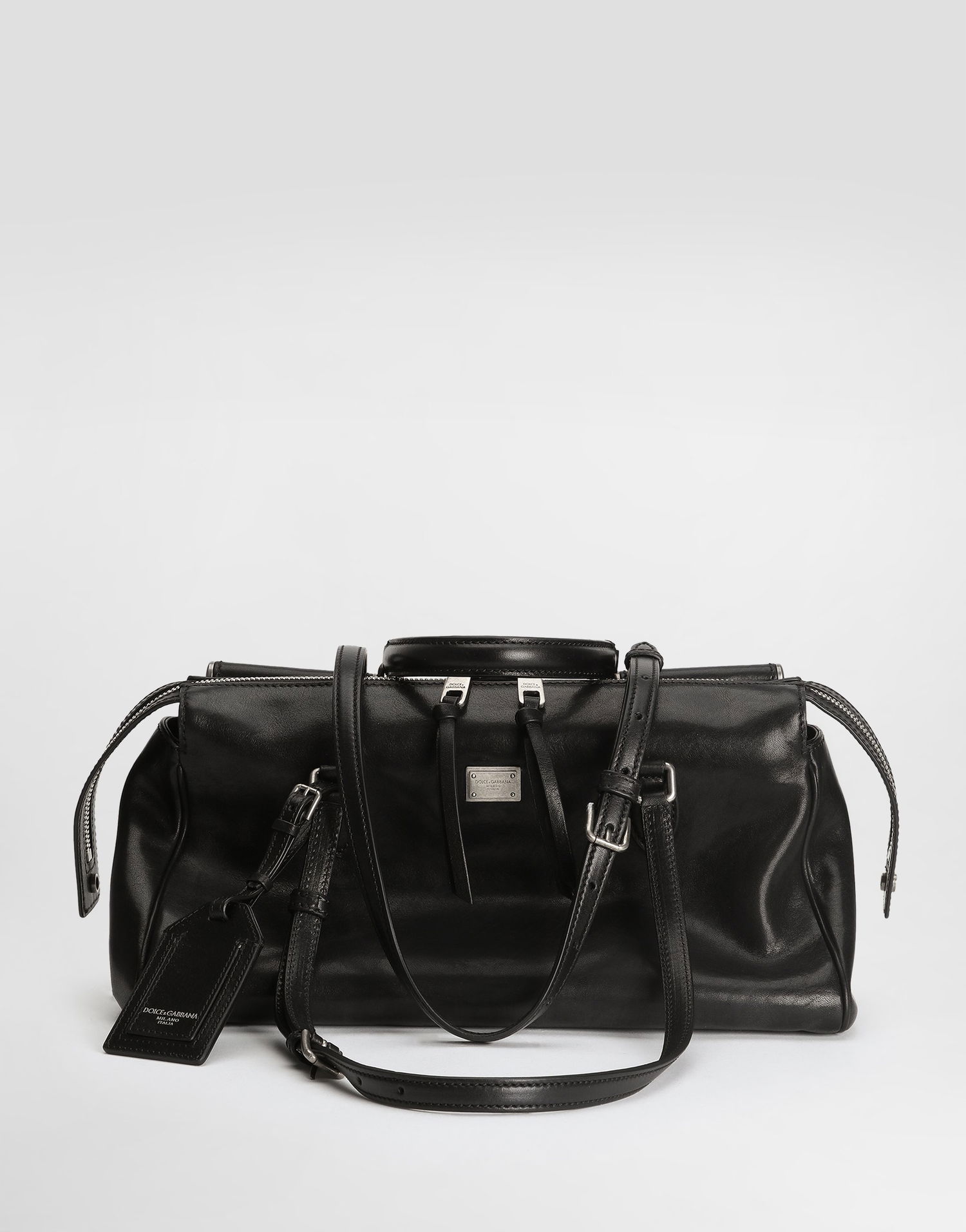 Чанта през рамо Dolce & Gabbana Dolce & Gabbana Vittoria Calfskin Shoulder and Crossbody Bag Черно | BB7844AW11880999, 0