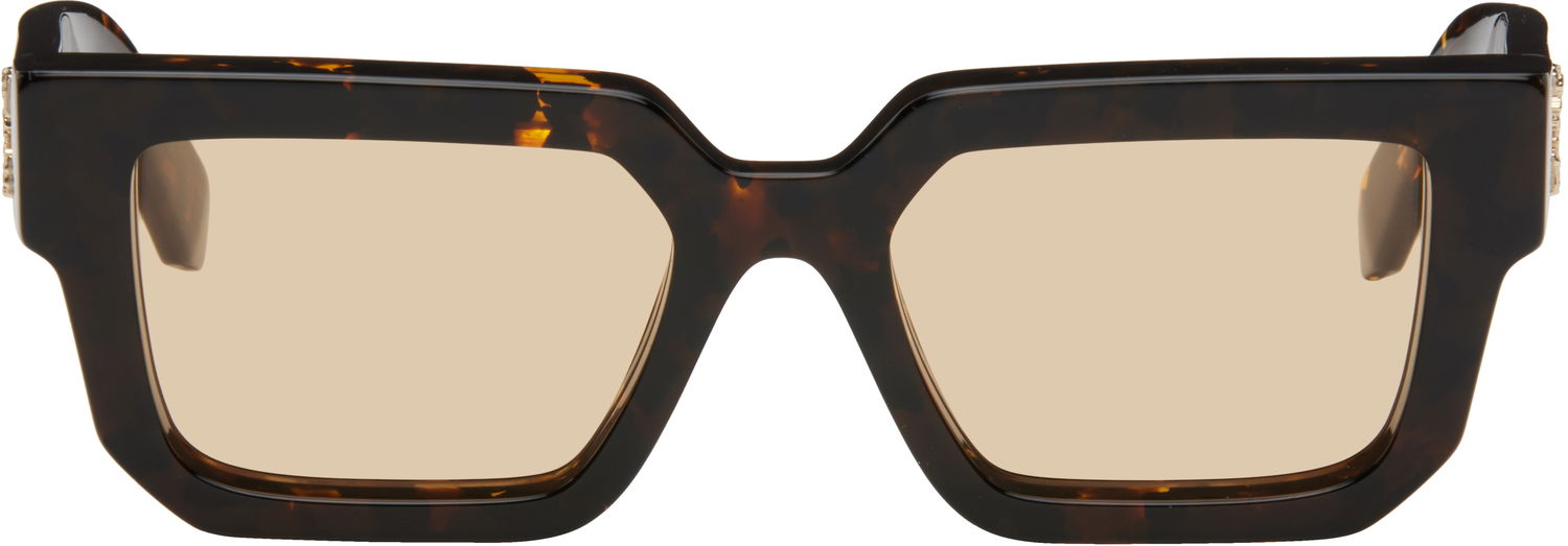 Слънчеви очила Off-White Off-White Silverstone Square Sunglasses Кафяво | OERI146S25PLA0016062, 0