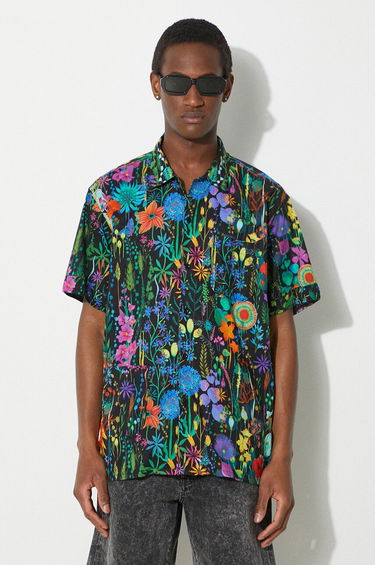 Риза Engineered Garments Camp Shirt Relaxed Fit Shirt Черно | OR018.WF092, 0