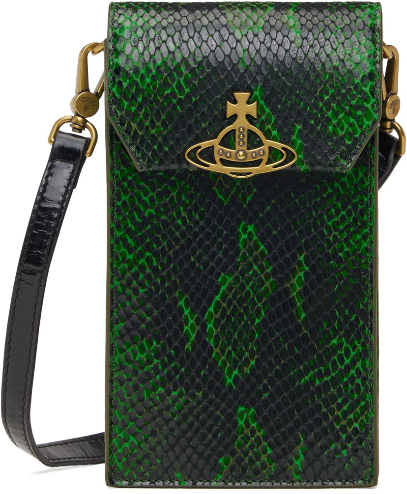 Дамска чанта Vivienne Westwood Phone Pouch Зелено | 58030001U-L007Y-