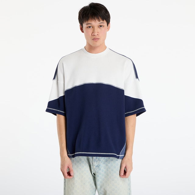 La Cienega Waffle-Knit Colorblock Short Sleeve Sports T-Shirt