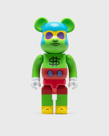 Колекционерско Medicom Toy KEITH HARING ANDY MOUSE 1000% BE@RBRICK Figure Зелено | MED0672, 0