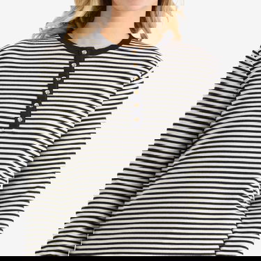 Тениска Anine Bing Anine Bing Alessia Striped Henley Long Sleeve T-Shirt Многоцветен | A-08-10314-MTL2, 5