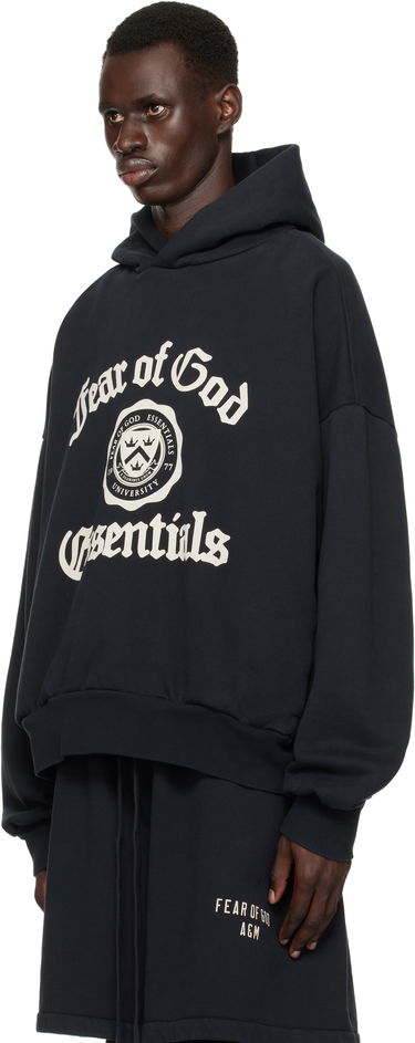 Суитчър Fear of God Fear of God ESSENTIALS Heavy Fleece Vintage Shrunken Hoodie Черно | 192HO246210F, 3