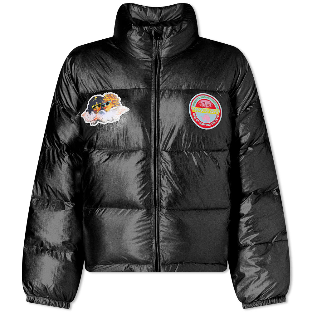 Пухо яке Napapijri Fiorucci x Logo Puffer Jacket Черно | NP0A4H8W0411, 0