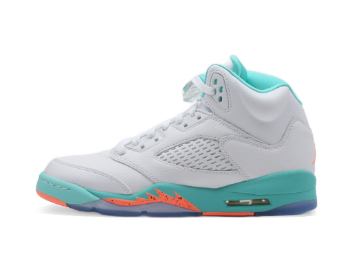 Кецове и обувки Jordan Air Jordan 5 Retro "Light Aqua" GS Бяло | 440892-100