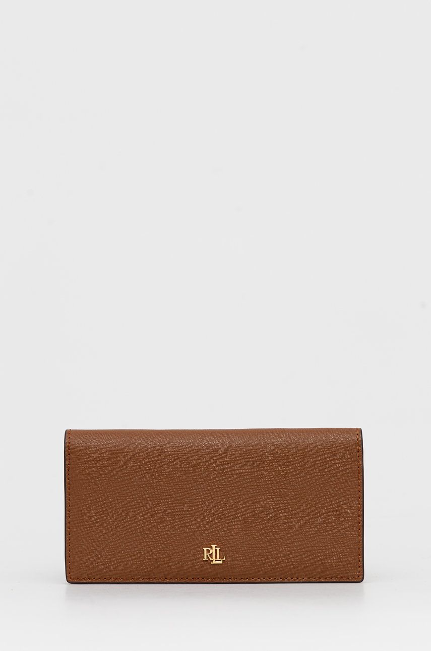 Портфейл Polo by Ralph Lauren Lauren Ralph Lauren Leather Wallet Кафяво | 432802917010, 0