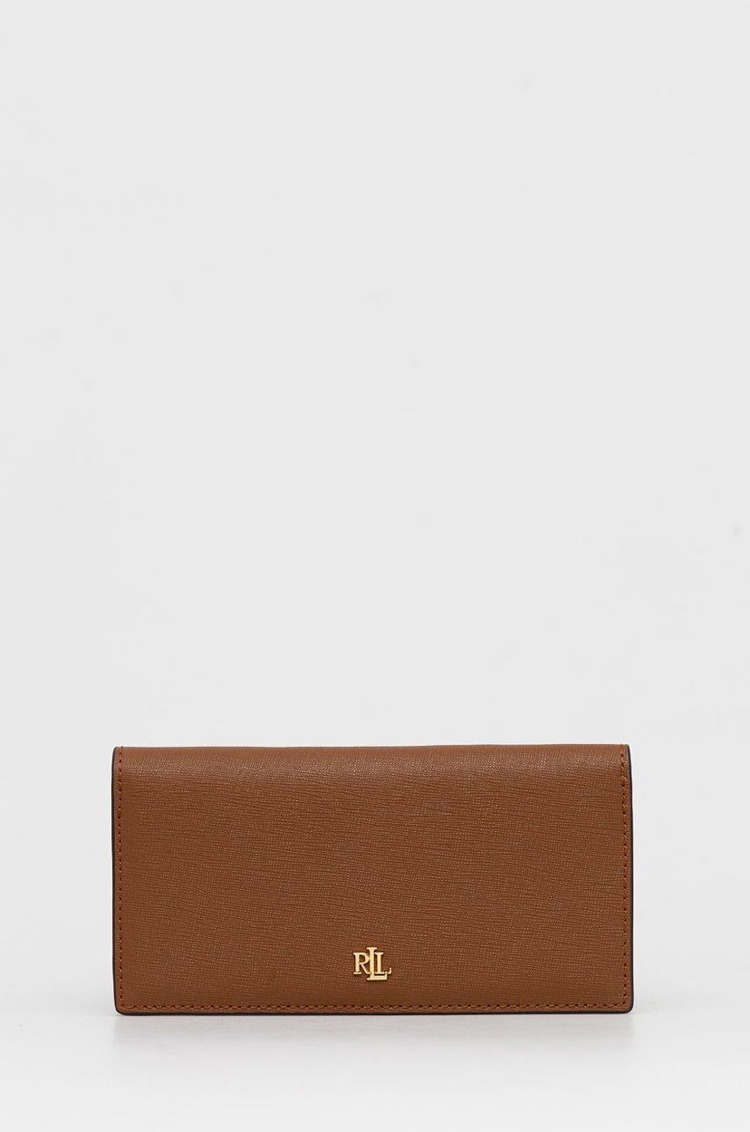 Портфейл Polo by Ralph Lauren Lauren Ralph Lauren Leather Wallet Кафяво | 432802917010