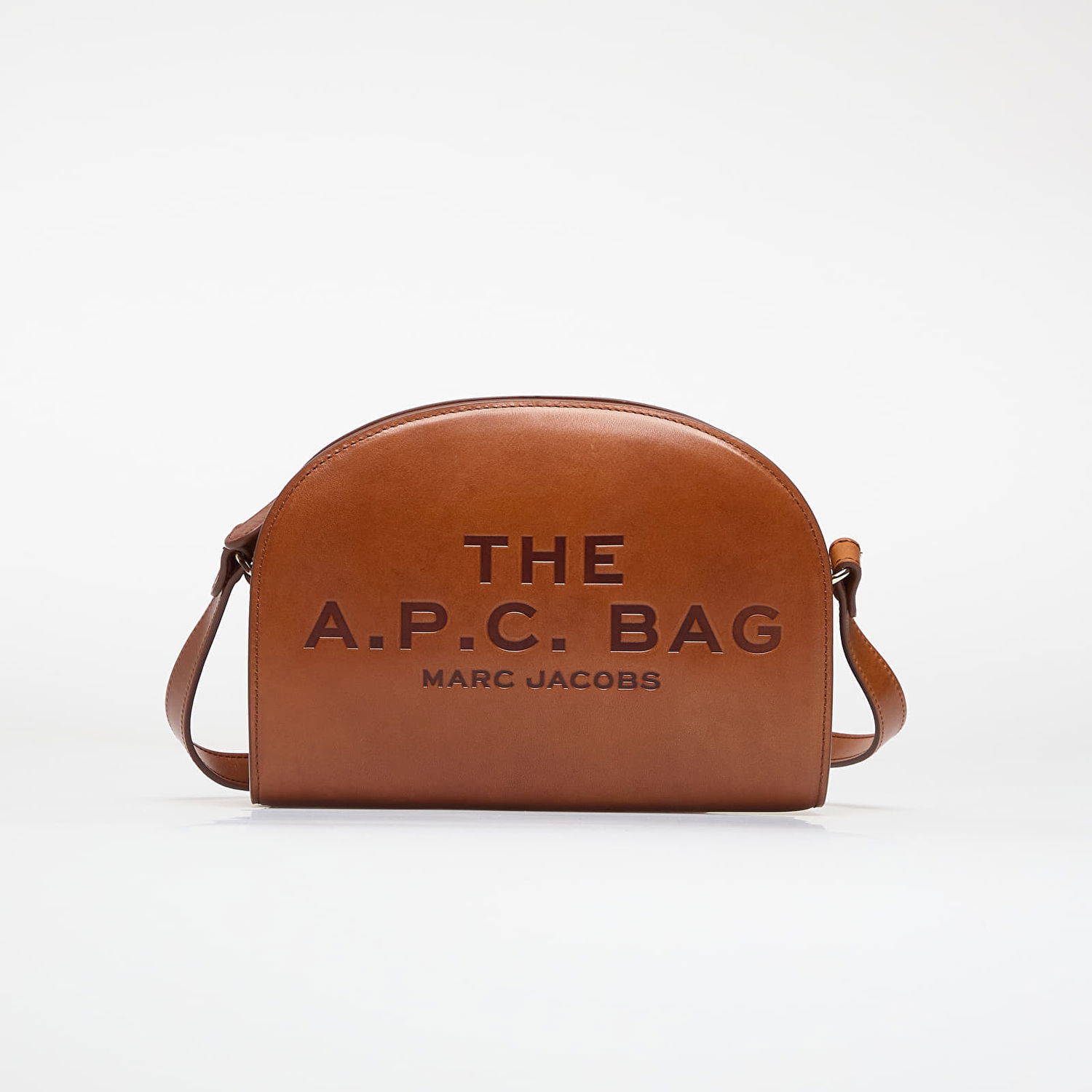 Чанта през рамо A.P.C. A.P.C. x Marc Jacobs The A.P.C. Bag Demi-Lune Crossbody Bag Кафяво | PXBVV-F67062 CAD, 0