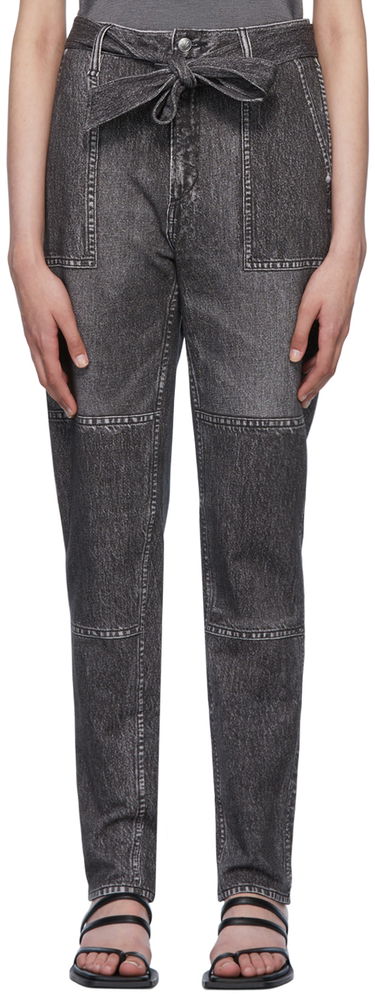 Дънки rag & bone Miramar Mia Denim Tie-Waist Pants Сиво | WCW22P7003LF03, 0